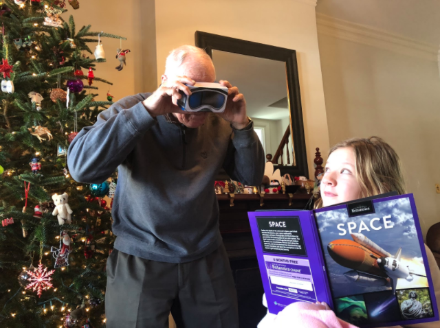 Jennifer's dad in virtual reality
